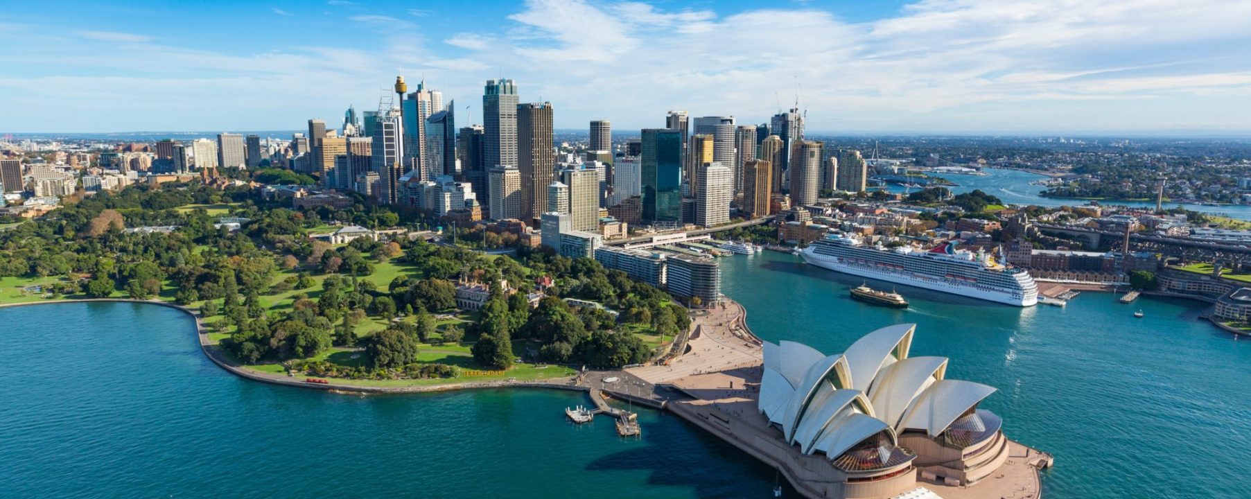 Sydney Opera House Circular Quay Australia Aerial Photograph