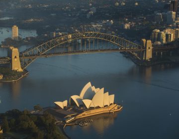 Sydney Harbour Bridge Helicopter Aerial Image